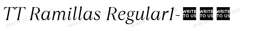 TT Ramillas Regular1字体转换